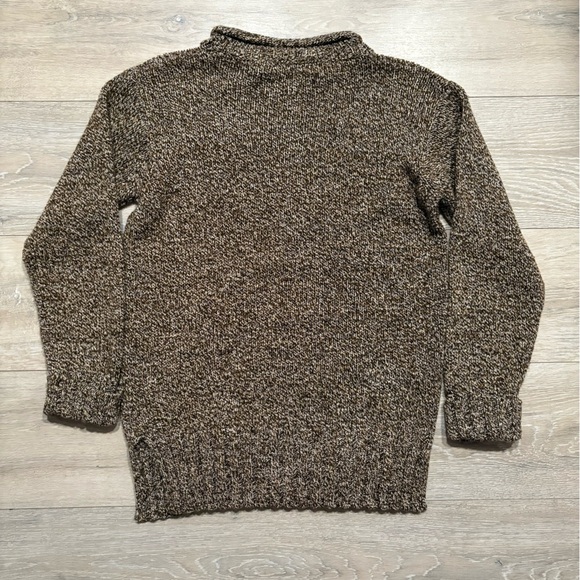 Carolyn Taylor Wool Blend Sweater – Brown Marled Knit – Size Medium - Picture 5 of 6